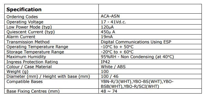 cam-bien-da-nang-dia-chi-hochiki-aca-asn-thong-so-ky-thuat